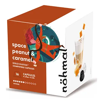 René Café Café René Space peanut & caramel 8+8 kapslí