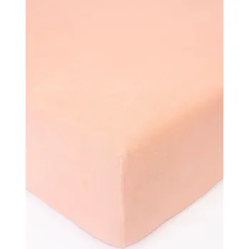 Prostěradlo Froté prostěradlo 180 × 200 cm - lososová