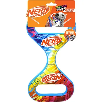Hračka pro psa NERF DOG Hračka pro psy rotující táhadlo Infinity s barevným úchopem 27 cm