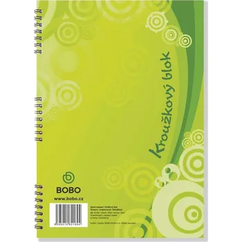 Blok s boční vazbou A4, čtvereček, 40 listů