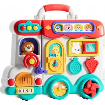 Hračka pro nejmenší Interaktivní Vzdělávací Auto Hrací Deska Světla Zvuky Barevné