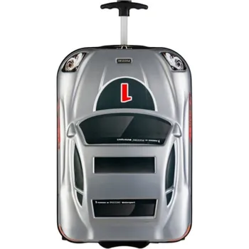 Dětský kabinový kufr DAKAR šedé auto