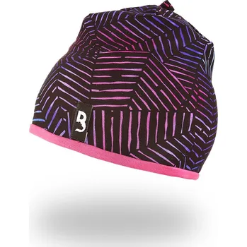 Čepice LITTLE ANGEL čepice podšitá Outlast®fialovočerný vzor/tm.růžová vel. 6 | 54-57 cm