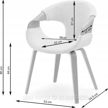 Jídelní židle Židle Mebel-Partner látka béžová 1 ks