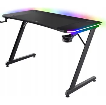 Počítačový stůl TRUST Herní stůl RGB GXT 710 Luminus Pro