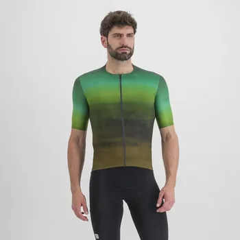 cyklistický dres dres Sportful Flow Supergiara Jersey Leather Jade Cream L