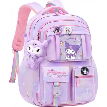 Školní batoh Zenoluxe fialový, vícekomorový, velký, formát A4