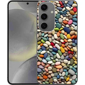 Pouzdro na mobilní telefon Gelový kryt mmCase na Samsung Galaxy S24+ - barevné kamínky 2