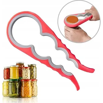 Otvírák OTWIERACZ SKLENIC NA LAHVE S UNIVERZÁLNÍM UZÁVĚREM 4v1