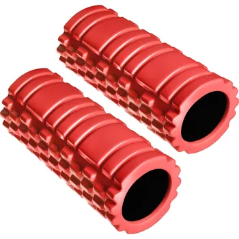TecTake GmbH 406323 masážní váleček - červená,sada 2 kusů