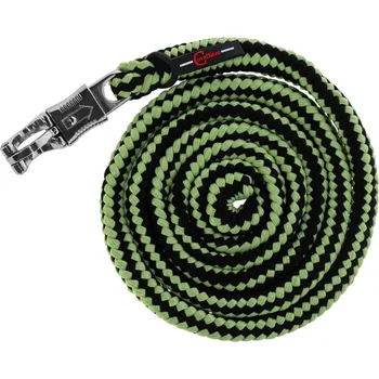 Vodítko Hippo s panic karabinou 200cm, Antracitová / limetková
