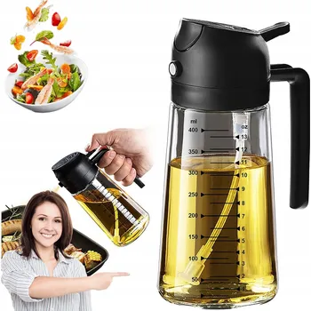 Dávkovač mýdla SKLENĚNÝ DÁVKOVAČ NA OLEJ Z OCTA VE SPREJI ROZPRAŠOVAČ 470 ML