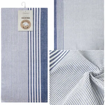 Utěrka Utěrka na ručník OLIVIA/5 50x70 modré pruhy bavlna