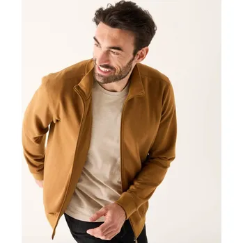 Pánská mikina Jednobarevná mikina na zip měděná 127/136 (3XL)