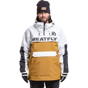 Meatfly pánská SNB & SKI bunda Zenith Wood/White | Bílá | Velikost M