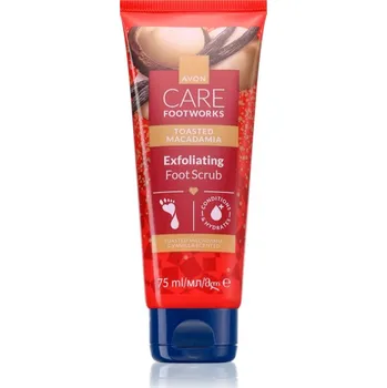 Péče o nohy Avon Care Toasted Macadamia exfoliační peeling na nohy 75 ml
