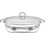 Žáruvzdorná mísa Ambition skleněná oválná s ohřívačem 3 l