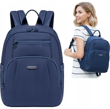 Městský batoh Batoh dámský malý městský kompaktní módní elegantní modrý