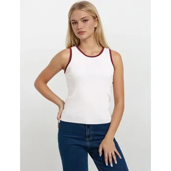 Dámská halenka Sinsay - Halenka bez rukávů - krémová - 399EU-01X - 399EU-01X-XS