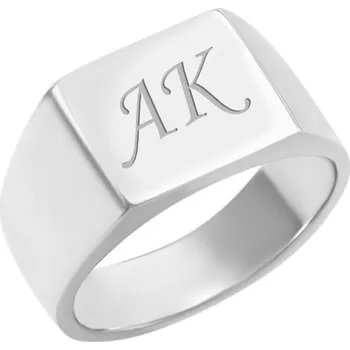 Prsten Stříbrný pánský prsten s gravírem podle vlastní volby Loslia