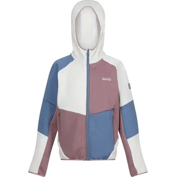 Pánská mikina REGATTA Dětská fleecová mikina na zip 5 LET BÍLÁ|ŠEDÁ