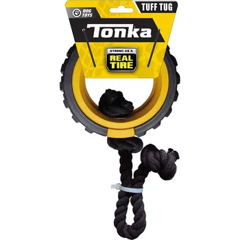 Hračka pro psa TONKA Hračka pro psy gumové mega tahadlo s lanem a vložkou 38 cm