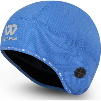 Čepice WEST BIKING Cyklistická čepice s otvorem na sluchátka MODRÁ
