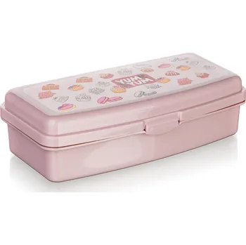 Svačinový box box svačinový 20x9,5x5,5cm YUM s klick uz.PH RŮŽ