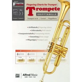 Grifftabelle Trompete / Fingering Charts for Trumpet, für Trompete in Bb, Kornett und Flügelhorn - Schumacher, Bernhard