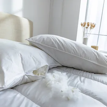 Polštář Blancheporte Latexový polštář s nastavitelným objemem výplně Bleu Câlin bílá povlak na polštář 50x70 cm