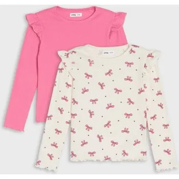 Sinsay - 2 balení triček s dlouhým rukávem - vícebarevná - 639AV-MLC - 639AV-MLC-98