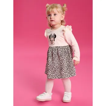 Oblečení a móda Sinsay - Teplákové šaty Minnie Mouse - krémová - 250EN-01X - 250EN-01X-104