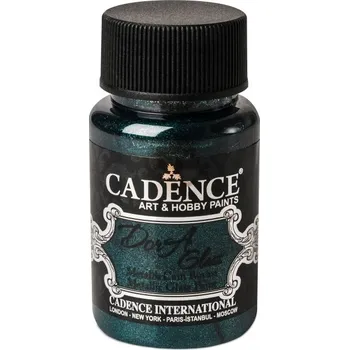 Metalická barva na sklo Cadence Dora Glass 50ml - petrolejová