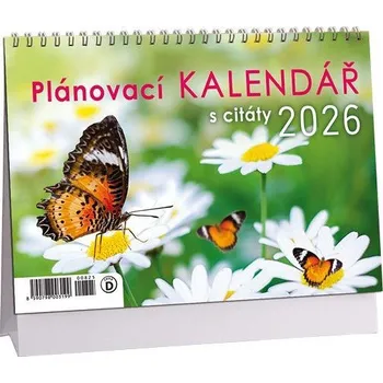 Kalendář ARIA-CARDS Kalendář stolní Plánovací s citáty 2026 / 23cm x 16cm / K825