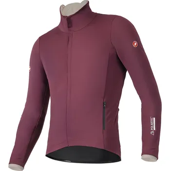 Cyklistická bunda bunda Castelli Alpha 150 Jacket Deep Bordeaux/Clay XL