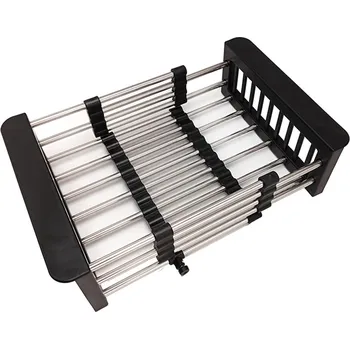 Odkapávač na nádobí Odkapávač na nádobí na dřez, BAS-01.SUS BLACK, černý