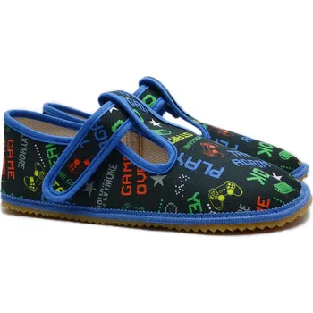 Chlapecká obuv Barefoot bačkory BEDA BF 060010/W/OP Play Velikost: 38