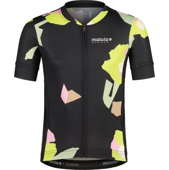 Cyklistika dětský dres Maloja LaviazG. deep black fieldflower XL