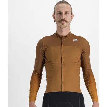 cyklistický dres dres s dlouhým rukávem Sportful Bodyfit Pro Jersey Leather Golden Oak XL
