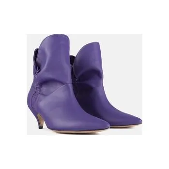 Dámské kozačky L37 Polokozačky MAKE ME LIKE YOU Fialová 41