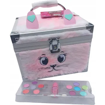 Obraz Sada na líčení růžová s kufříkem Koťátko