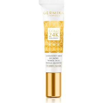 Péče o oční okolí Dermika Luxury Gold omlazující krém na oční okolí 15 ml