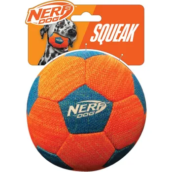 Hračka pro psa NERF DOG Hračka pro psy X-pletený pískací fotbalový míč 12,5 cm