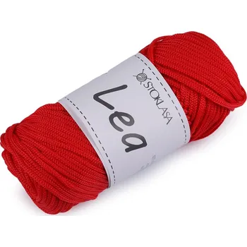 Příze Pletací a háčkovací příze Lea Ø3 mm 90 g - 4 červená