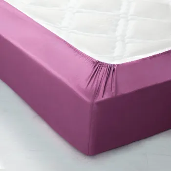 Prostěradlo Blancheporte Jednobarevné napínací prostěradlo zn. Colombine® s hloubkou rohů 32 cm, z polycotonu fialová 90x190 cm