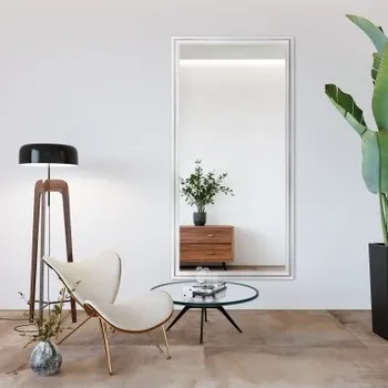 Zrcadlo Zrcadlo Glamour v sytě bílém rámu - 6004004