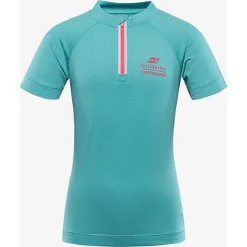 Dětská móda ALPINE PRO Dívčí Zelené klučičí rychleschnoucí cyklo triko Alpine Pro LATTERO Modrá 164/170 (2545173)