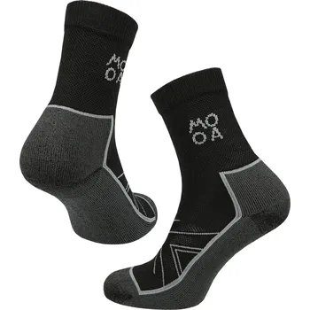 Pánské ponožky Ponožky MOOA Merino Adventure Velikost ponožek: 43-46 / Barva: černá