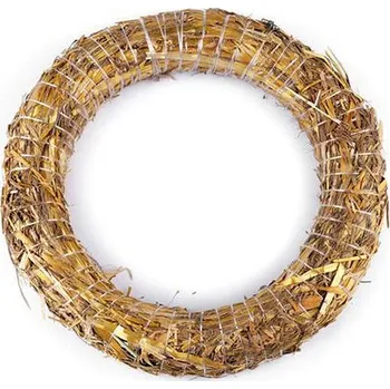 Slaměný věnec Ø25 cm - přírodní