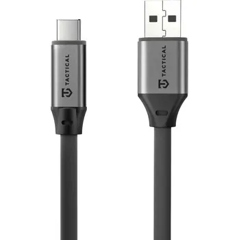 Datový kabel Tactical Fat Man 2.0 Cable USB-A/USB-C 1m Grey